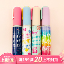 Japan wheat-only anti-overflow glue pen-shaped adhesive gel transparent hand account tool Solid glue student children hand