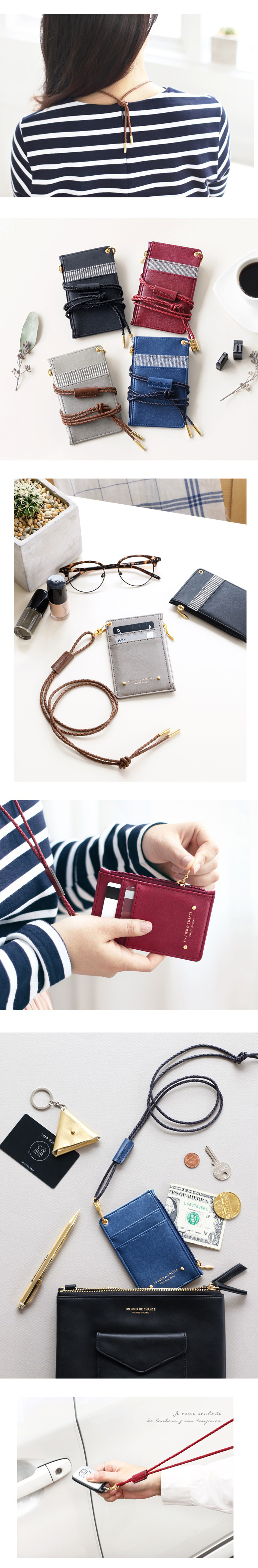 Hàn Quốc đích thực ICONIC tính giao thông card holder badge set nữ ID bộ kiểm soát truy cập thay đổi gói thẻ bao gồm dây buộc ví nữ