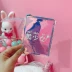 Túi cổ tích nhỏ bằng laser Cô gái màu hồng ví màu đồng xu với túi lưu trữ dây buộc 28