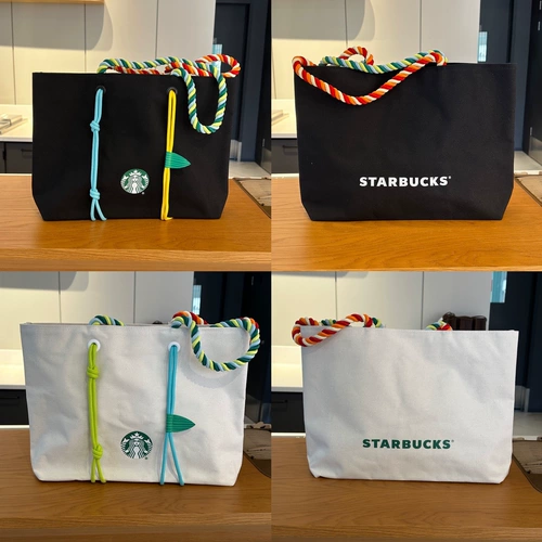 Starbucks, радужная сумка на одно плечо, вместительная и большая сумка через плечо