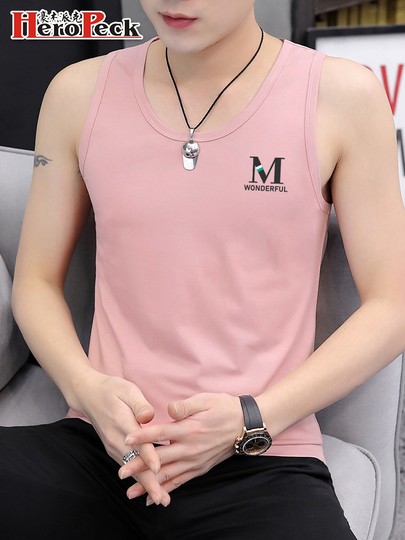 纯棉背心男士运动透气无袖内搭坎肩汗衫个性冰爽马甲简约外穿背心