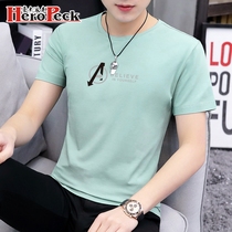 Modal 2020 new short sleeve T-shirt mens clothing mens summer round neck shirt trend half sleeve