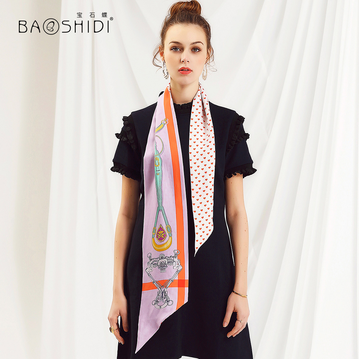Foulard pour Femme en De la soie - Ref 3157989 Image 5