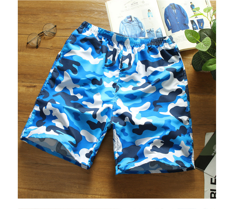Summer loose quick-drying pajamas men's beach pants sports five-point flower shorts casual seven-point casual shorts swimming trunks tide
