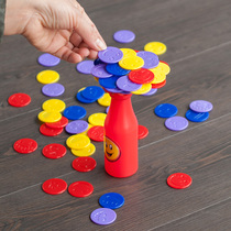 Childrens bottle laminated Leaf parent-child interaction layer by layer heaps and balances multiple people dedicated to training puzzle-like toys