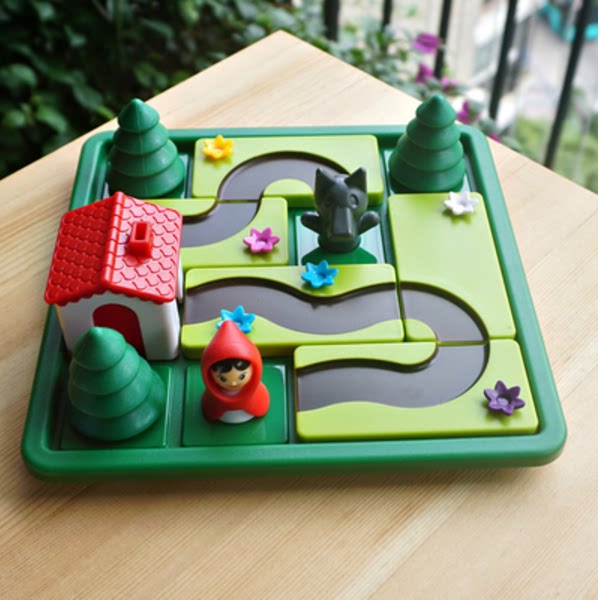 Small Red Hat with Big Grey Wolf Little Good Egg Puzzle Class Tours Children Logical Thinking Intelligence Training Parent-child Toys