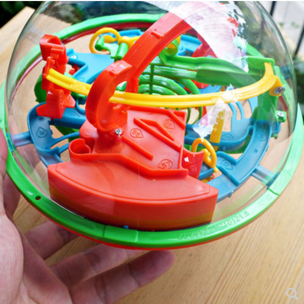 Magic Ball 3D Solid Palm Walking Labyrinth children Focused Willpower Training Ball track Balance Puzzle Force Toy