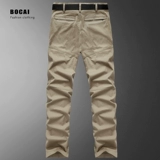 Мужские летние тонкие тактические хлопковые эластичные рабочие штаны, свободный прямой крой