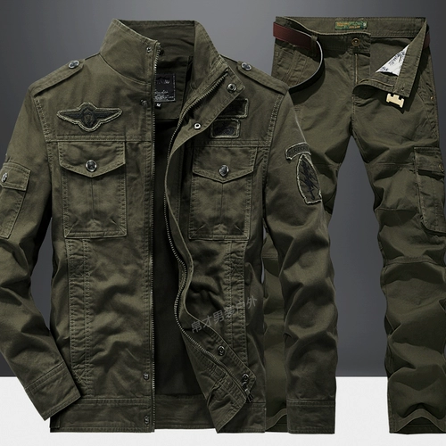 Осенний дорожный альпинистский хлопковый комбинезон для тренировок, износостойкий комплект