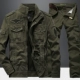 Армейский зеленый костюм (вершина+брюки)