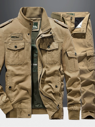 Осенний дорожный тактический хлопковый износостойкий комплект для работы, альпинистская униформа