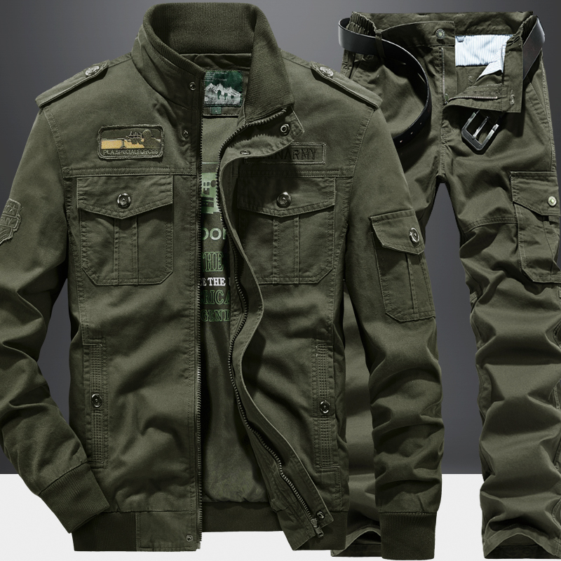 Spring and Autumn Outdoor Tactical Functional Special Forces Training Uniform Men's Multi-Pocket Workwear Suit Pure Cotton Mountaineering Suit Spring and Autumn Outdoor Tactical Functional Special Forces Training Uniform Men's Multi-Pocket Workwear Suit Pure Cotton Mountaineering Suit