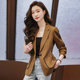 Suit jacket ladies small 2023 early spring new niche design waist British style high-end suit