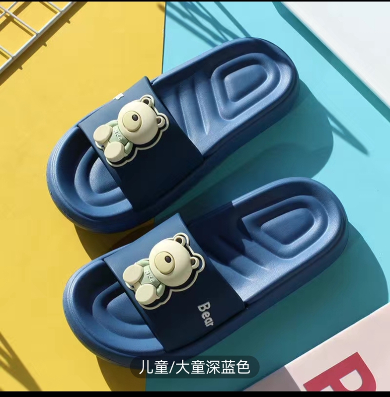 Mingya Big Kids' Summer Slippers for Boys, Indoor Home Comfort, Bathroom Shower Sandals, Children's Cartoon Candy Color for Girls
