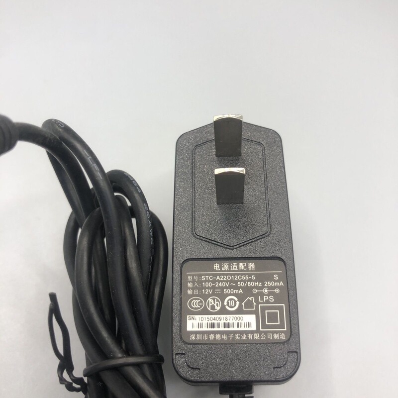 Ruide 12V500Ma 12V0.5A Stc-A22012C55-5 Switching Power Adapter