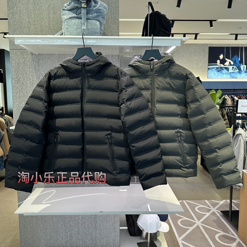 Ck Jeans Genuine Product from the Store 2025 Autumn and Winter New Men's Casual Duck down Hooded down Jacket 4Ld521G