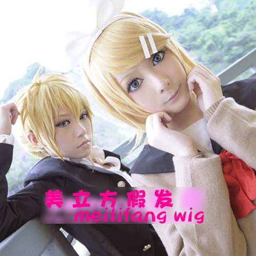 [US cube] cosplay tóc giả vocaloid gương âm thanh đôi RIN chị camellia gương âm thanh chuông - Cosplay cosplay anime nữ đẹp