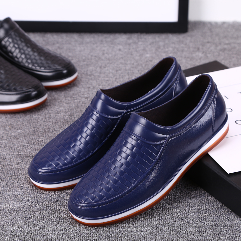 Kitchen male student summer water boots flat work cleaning labor insurance men's rain boots autumn and winter work shoes chef dad
