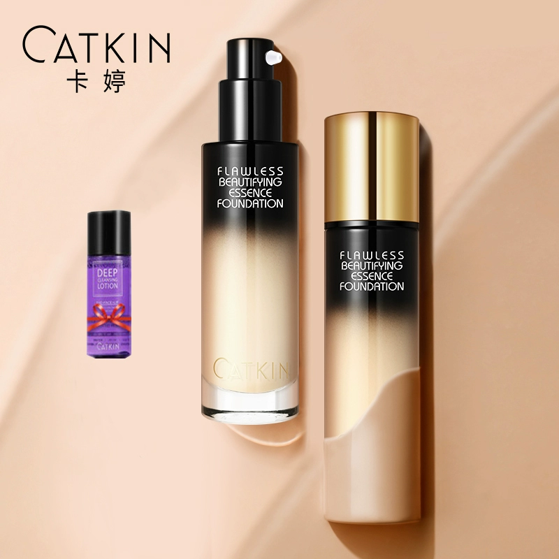 Ka Ting No Sensual Shuying Essence Liquid Foundation Dưỡng ẩm Che khuyết điểm Lâu trôi Kiểm soát dầu Nude Kem nền trang điểm BB Cream - Nền tảng chất lỏng / Stick Foundation