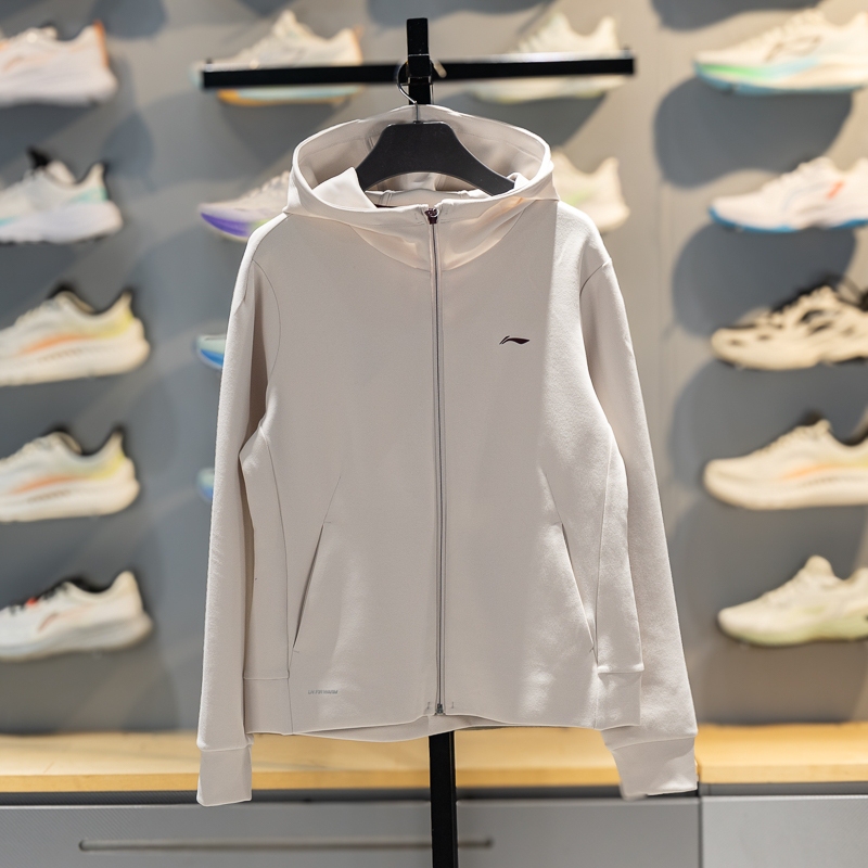 Li Ning Women's Hooded Jacket 2026 Spring New Windproof Clothing Warm and Comfortable Knitted Top Afdw098-