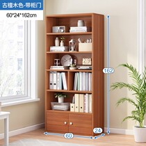 Simple bookcase with door small bookcase containing minimalist modern living room bedroom shelve small book multilayer floating window