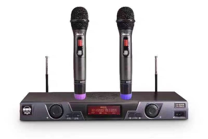 BBS U-555S Wireless microphone Mesh cover Mic core Key switch Lens Microphone kTV maintenance accessories