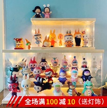 Jasmine display box Multi-layer ladder solid wood acrylic transparent Jasmine doll bubble Matt Beech collection storage