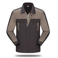 8014 топ из чистого хлопка в тон коричневого и верблюжье-серого цветов.