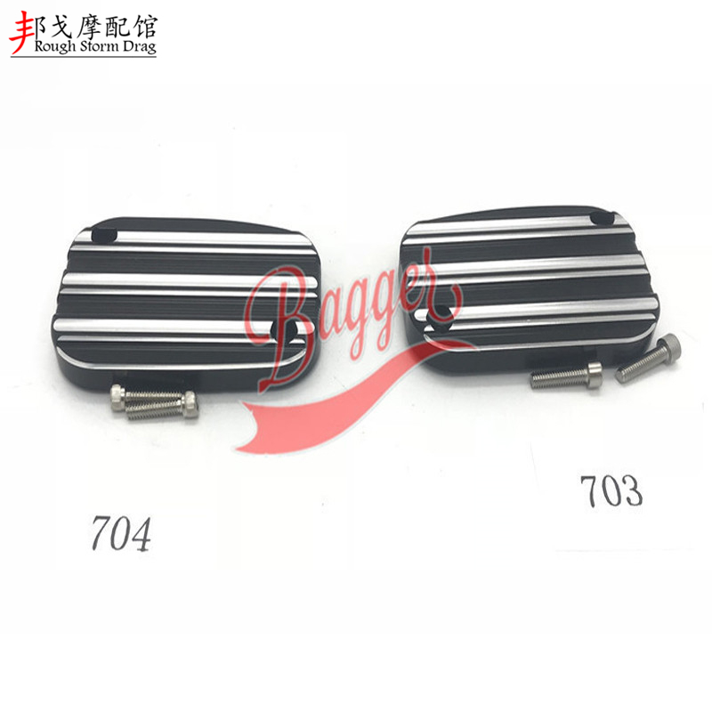Harley front brake pump cover soft tail fat boy Extreme glide modified brake cover left and right CNC decorative cover