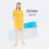 Летняя пижама, хлопковая сексуальная юбка с круглым воротником, V-образный вырез