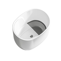 Langwhale Bathtub Home Small Household Acrylic Round Mini Deep Soaking Tank Adult Bathroom Sitting Type 0390 Customized