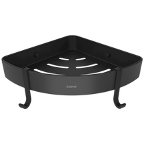 Langwhale bathroom double-layer storage rack bathroom punch-free pendant space aluminum corner rack shower shower room corner basket