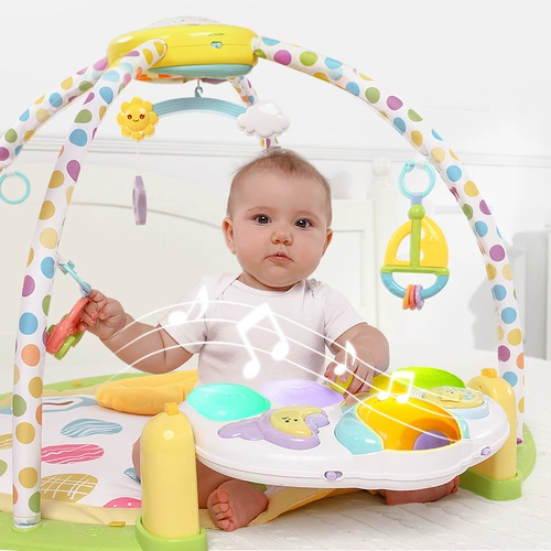 Универсальное пианино для спортзала, интеллектуальная игрушка для новорожденных, 3-6 мес., раннее развитие