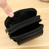 Универсальный кожаный ремень, водонепроницаемый мобильный телефон, поясная сумка, воловья кожа