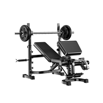 Home multifunctional all-in-one weight bench professional bench press rack fitness equipment strength training barbell rack bench press bench