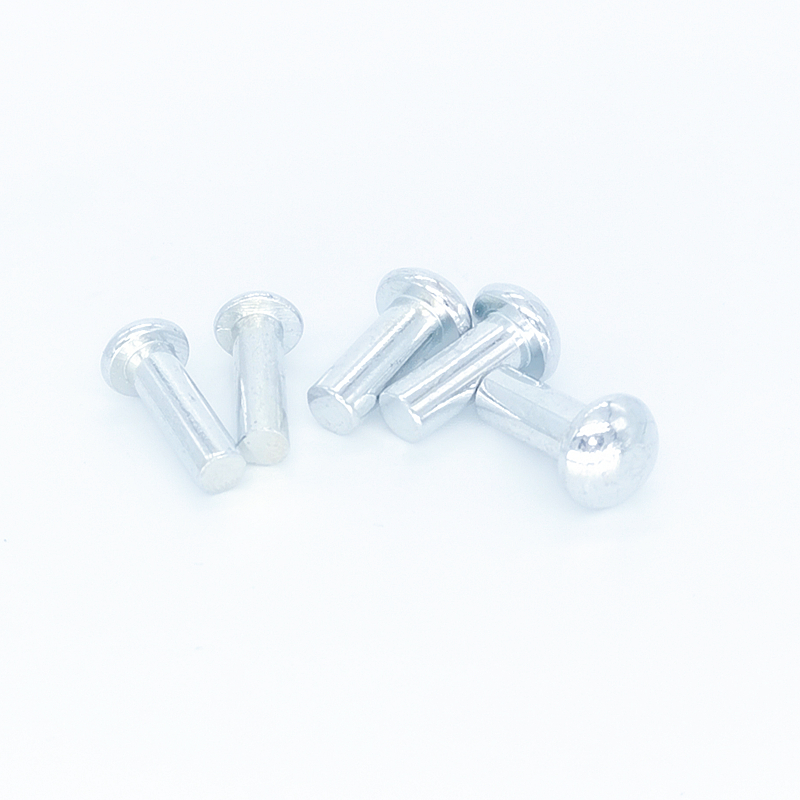 Semicircular head iron rivet solid mushroom head galvanized hand beating GB867 knock rivet cap stud M2M3M4M5M6