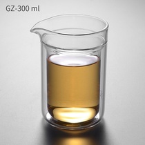 Taiwan 76 fair cup double-layer anti-scald hand thickened glass tea making artifact lazy cup high-end teacup device household