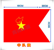 Young Pioneers Squadron flag Brigade squad Team emblem Team emblem School class flag Collective activities