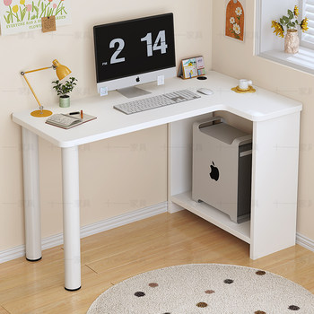 Simple desktop computer desk corner learning desk household corner solid wood desk corner writing desk household
