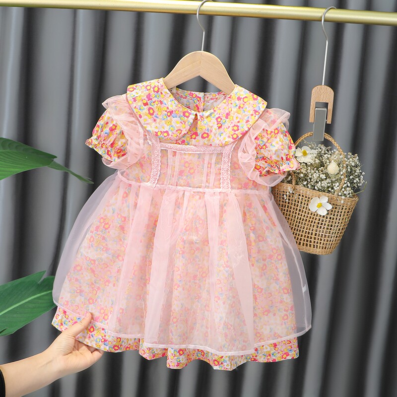 Korean girl dress summer child sends baby dress girl Rolita dress
