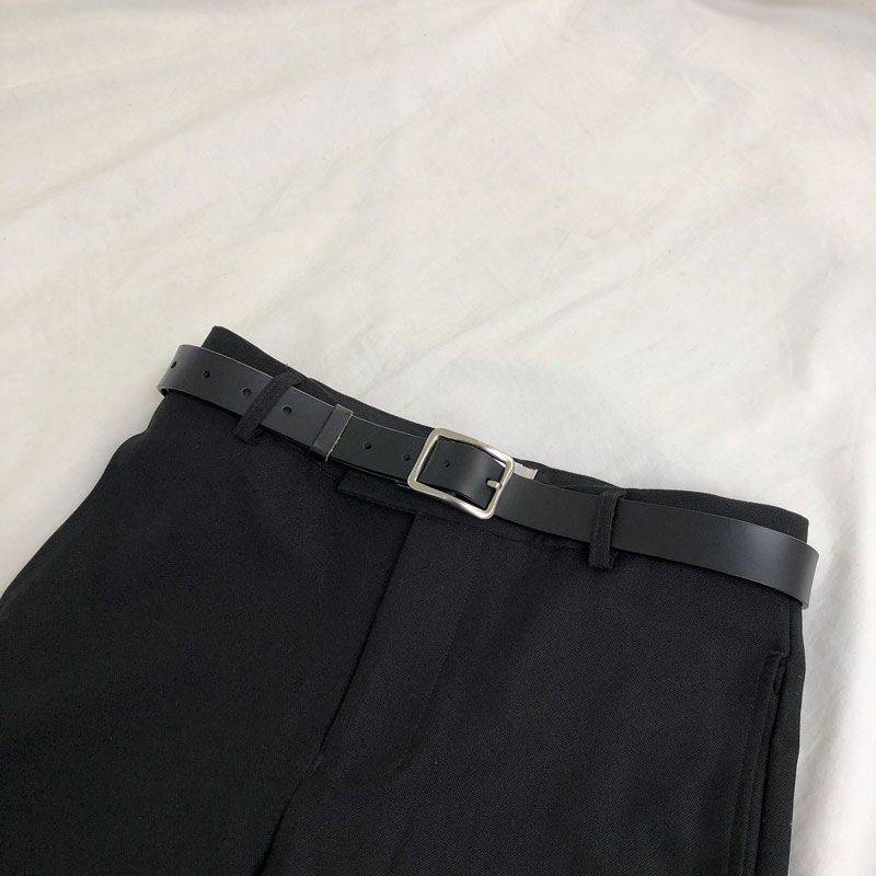 yghome chic Han edition personality needle belt male and female models of the male and female bracket red simple retro belt