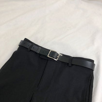 yghome chic Korean version personality pin buckle belt mens all-match ins net red simple retro belt for men and women