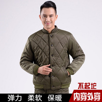 Medium-aged elastic cotton clothes male liner small cotton padded jacket easy to wear warm cotton clothes for men short work clothes for winter