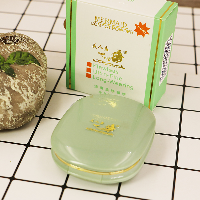 Nàng tiên cá làm đẹp da bột 10g che khuyết điểm tự nhiên trang điểm kiểm soát dầu làm mới không nhờn mỹ phẩm trong nước phấn phủ bobbi brown