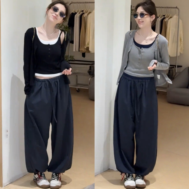 2025 Super Trendy Outfit Set for Women, Autumn Korean Style Fashion Casual Cardigan Vest, Lazy Jogger Pants Three-Piece Set 2025 Super Trendy Outfit Set for Women, Autumn Korean Style Fashion Casual Cardigan Vest, Lazy Jogger Pants Three-Piece Set
