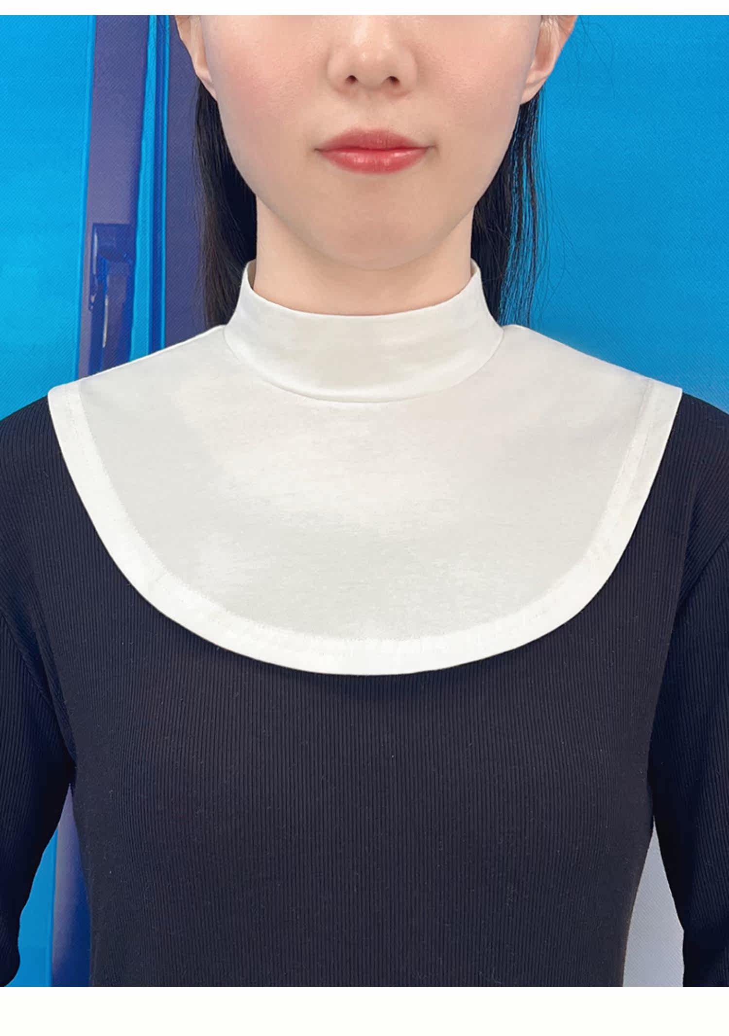 Украшение на воротник 配卫衣的半高领子女搭卫衣假领子叠穿内搭假领打底春百搭夏棉