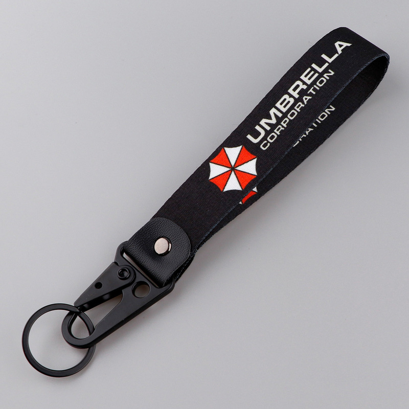 American Tv Series Biohazard Umbrella Corporation Eagle Beak Keychain Pendant Clown R Star Keychain Leather Metal Ornament