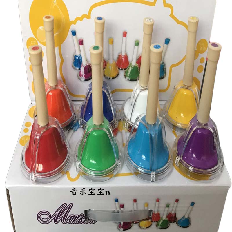 Các nhà sản xuất khuyến mãi lớp tháng mười chuông đồng hồ giai điệu Orff dụng cụ giáo dục sớm dạy đồ chơi trẻ em đàn gõ xylophone