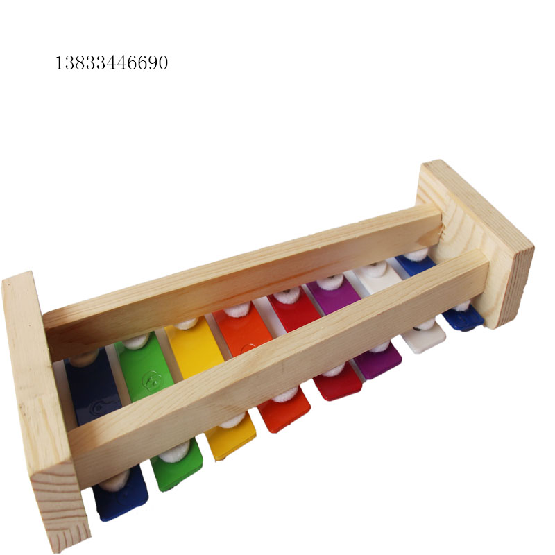 Nhà sản xuất khuyến mãi Orff bộ gõ giáo dục sớm âm nhạc dạy đồ chơi đồ chơi 8 tấm nhôm chơi carillon - Đồ chơi nhạc cụ cho trẻ em phong loan