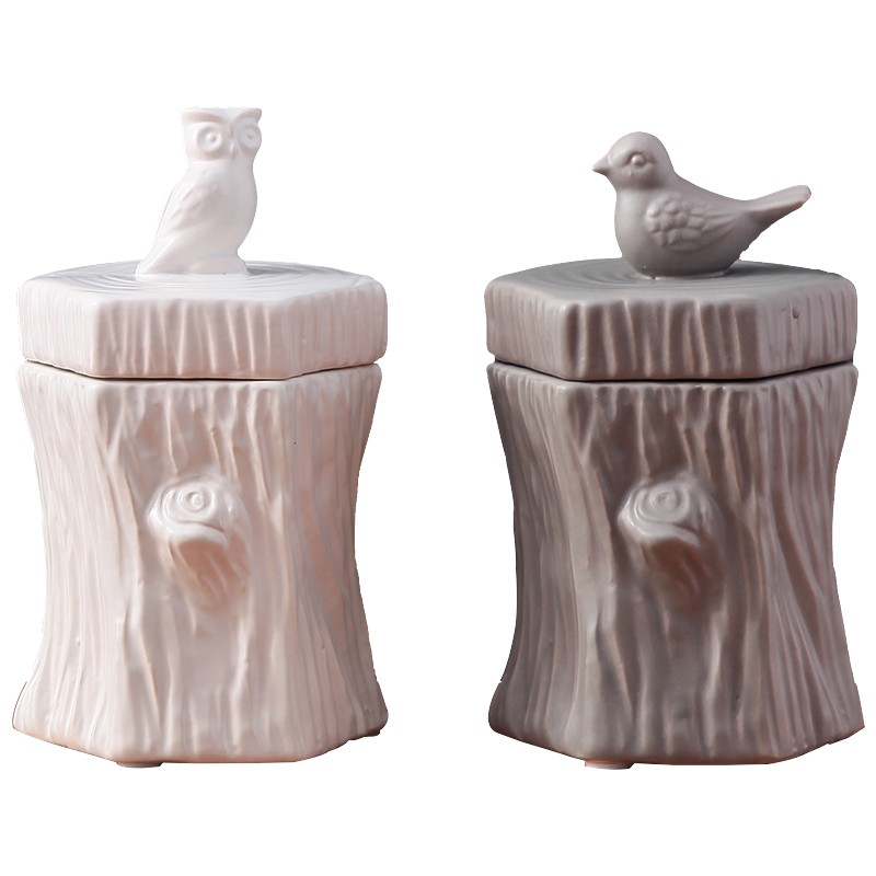 European storage tank hallway table candy jar ceramic decoration I and contracted creative home furnishing articles